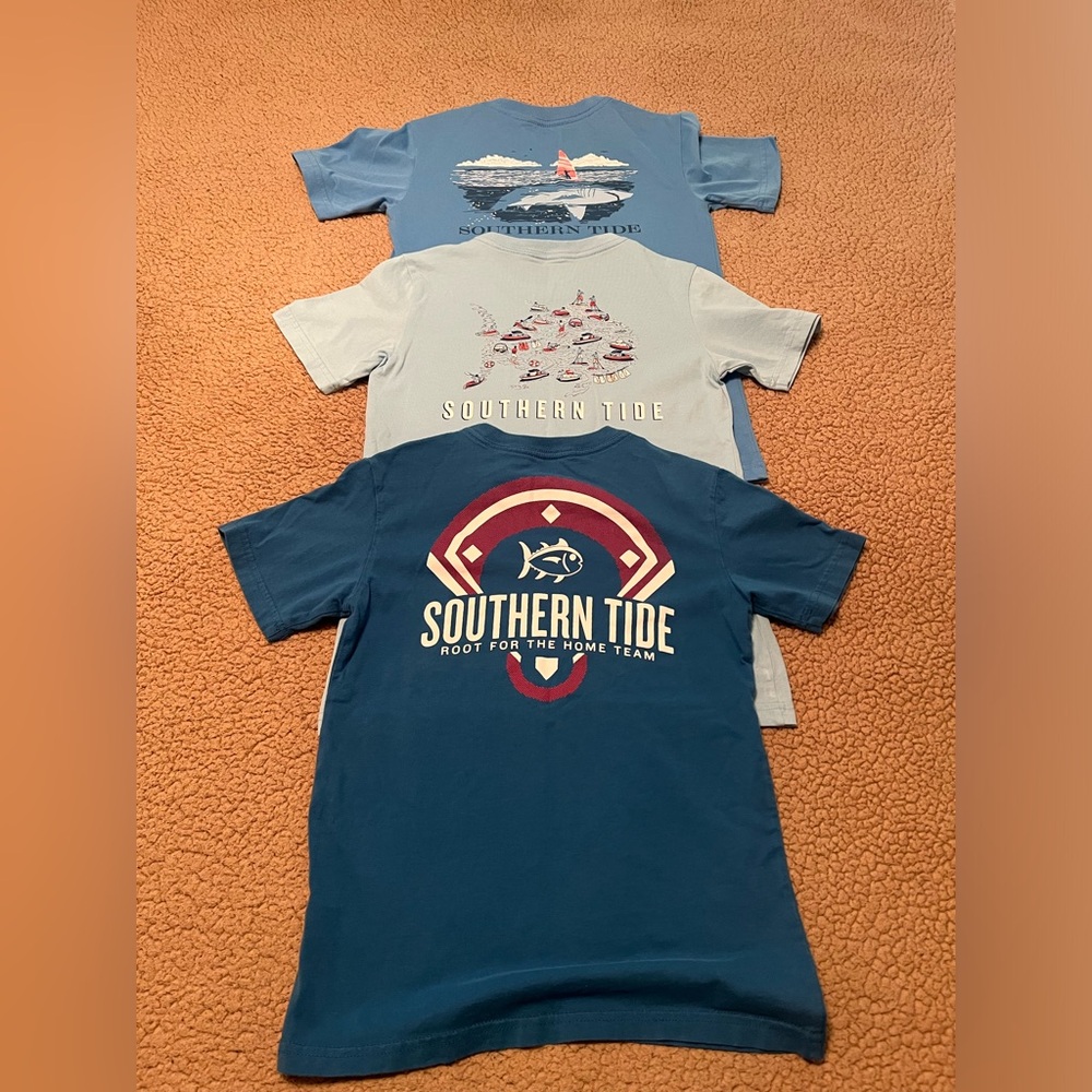 Southern Tide Boys Shirts Set of (3) Size 8-10